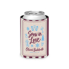 Snow In Love striped can cooler, Berry
