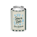 Snow In Love striped can cooler, Blue Spruce