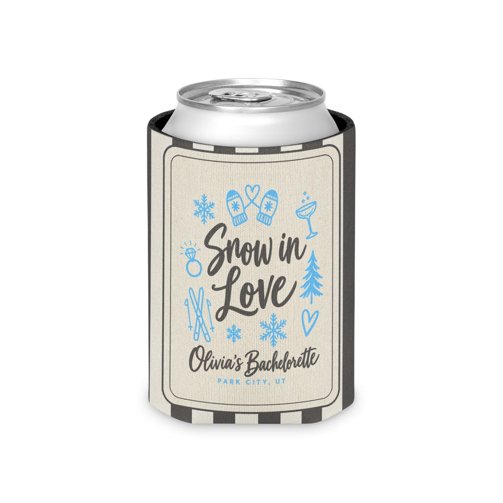 Snow In Love striped can cooler, Pepper