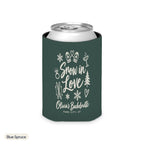 Snow In Love solid can cooler, Regular, Blue Spruce