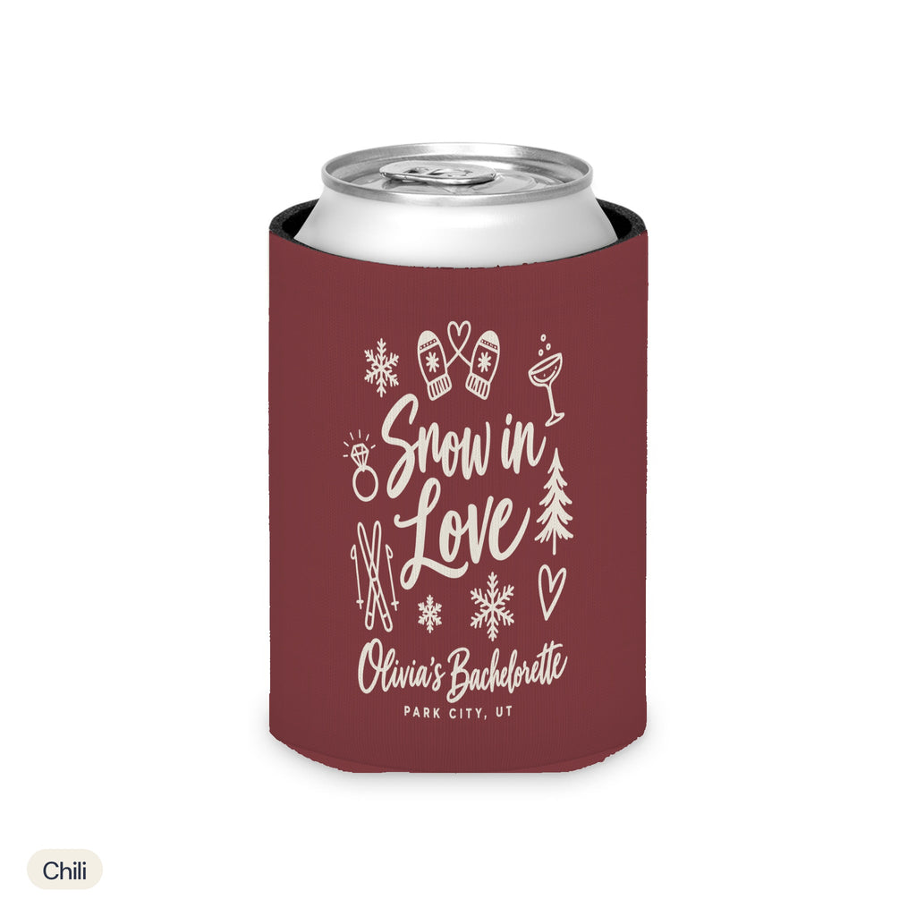 Snow In Love solid can cooler, Regular, Chili