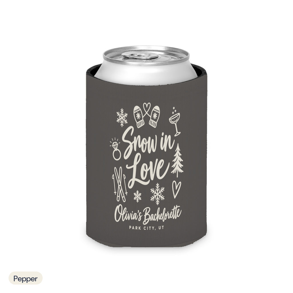 Snow In Love solid can cooler, Regular, Pepper