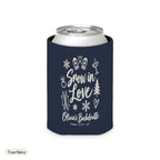 Snow In Love solid can cooler, Regular, True Navy