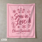 Snow In Love solid wall tapestry, Blossom