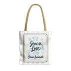 Snow In Love striped tote bag, Bride
