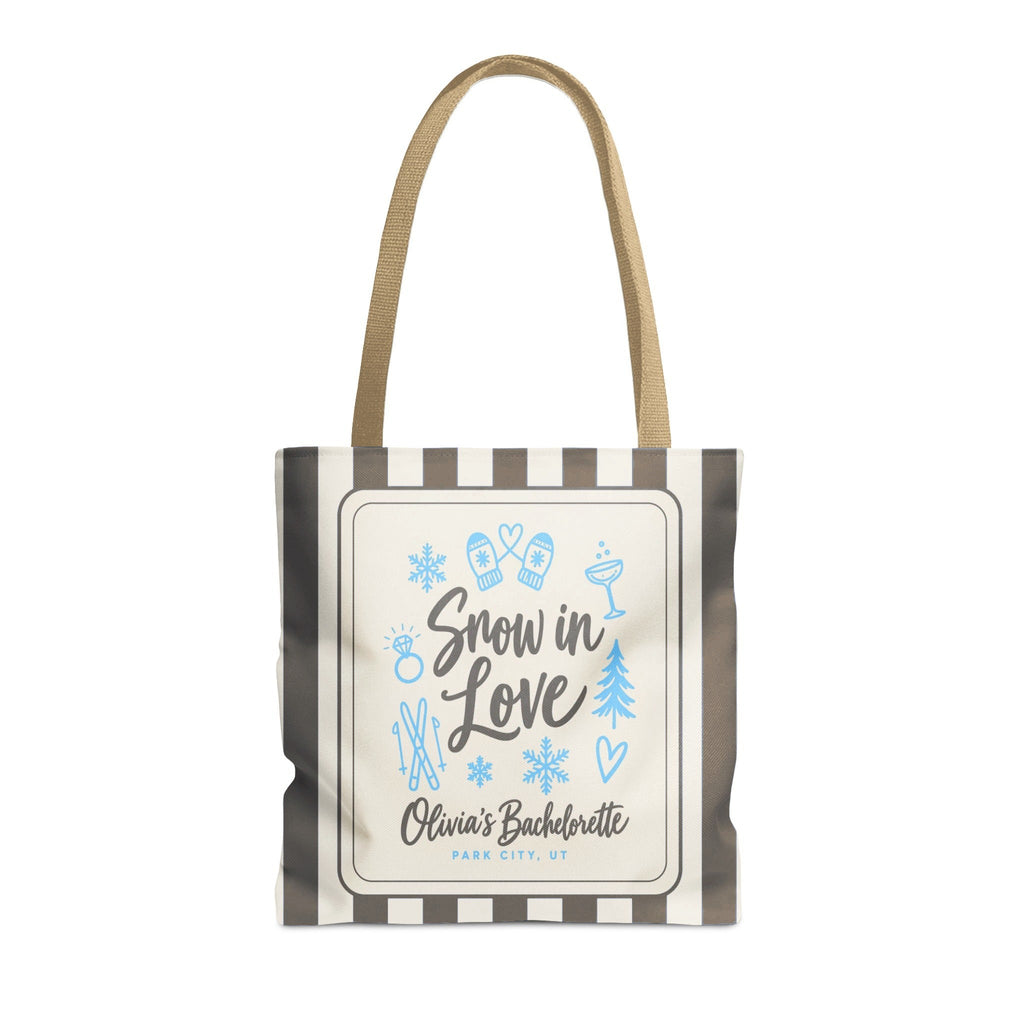 Snow In Love striped tote bag, Pepper