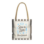 Snow In Love striped tote bag, Pepper