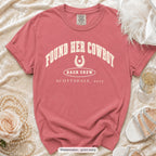 Watermelon Found Her Cowboy bachelorette crew t-shirt, print in ivory