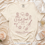 Ivory Nash Bash bride t-shirt, print matches your crew colour