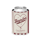 Tipsy In Love striped can cooler, Chili