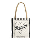 Tipsy In Love striped tote bag, Black