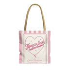Tipsy In Love striped tote bag, Blossom