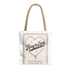 Tipsy In Love striped tote bag, Bride