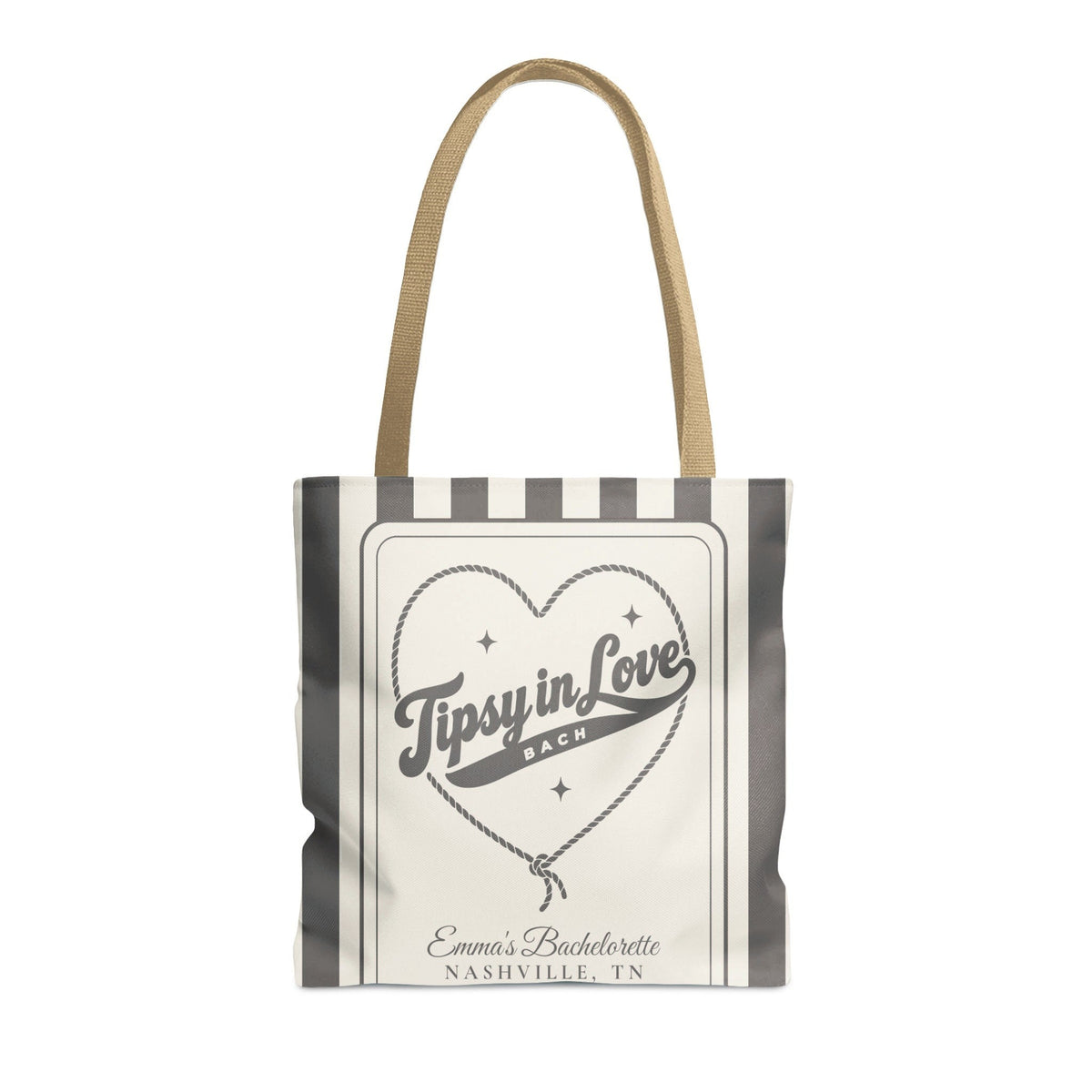Tipsy In Love striped tote bag, Pepper