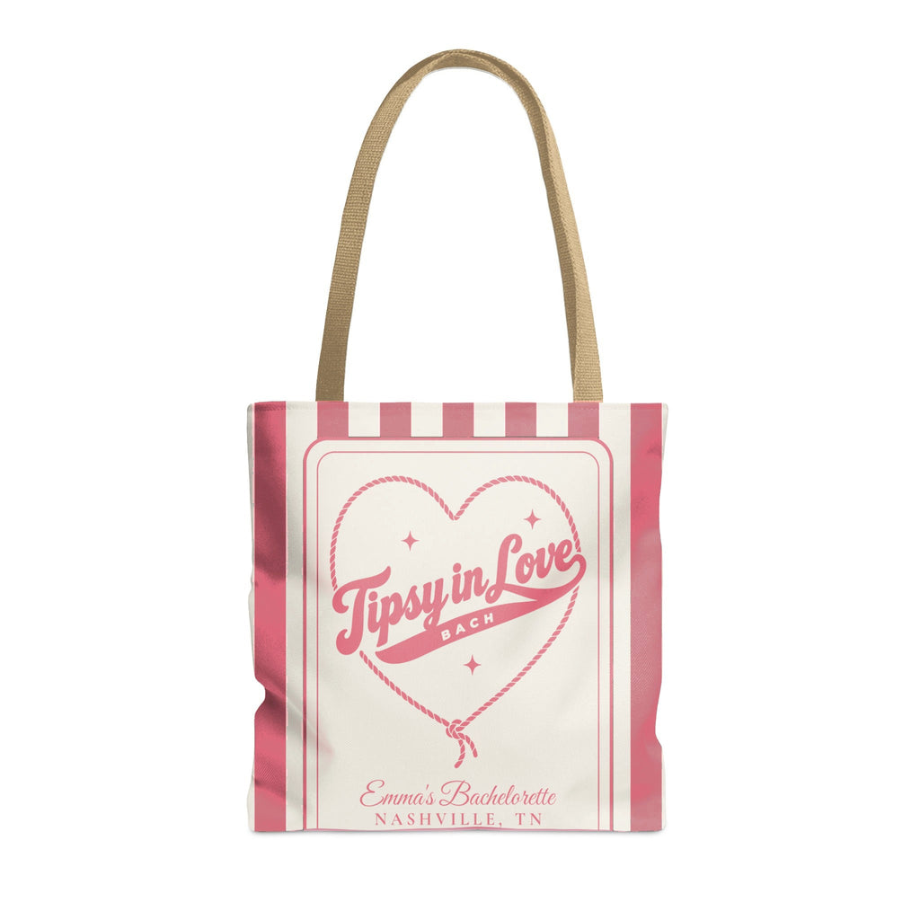 Tipsy In Love striped tote bag, Watermelon