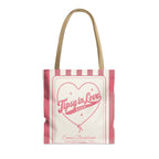 Tipsy In Love striped tote bag, Watermelon