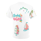 Turks and Caicos Bride Doodles T-shirt, flat back
