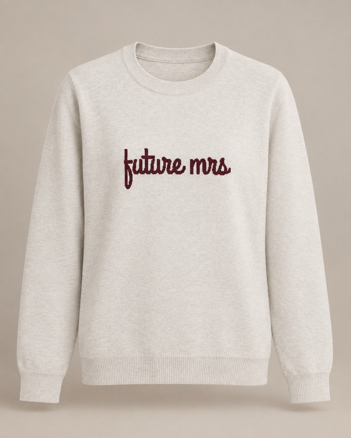 Future Mrs knitted sweater