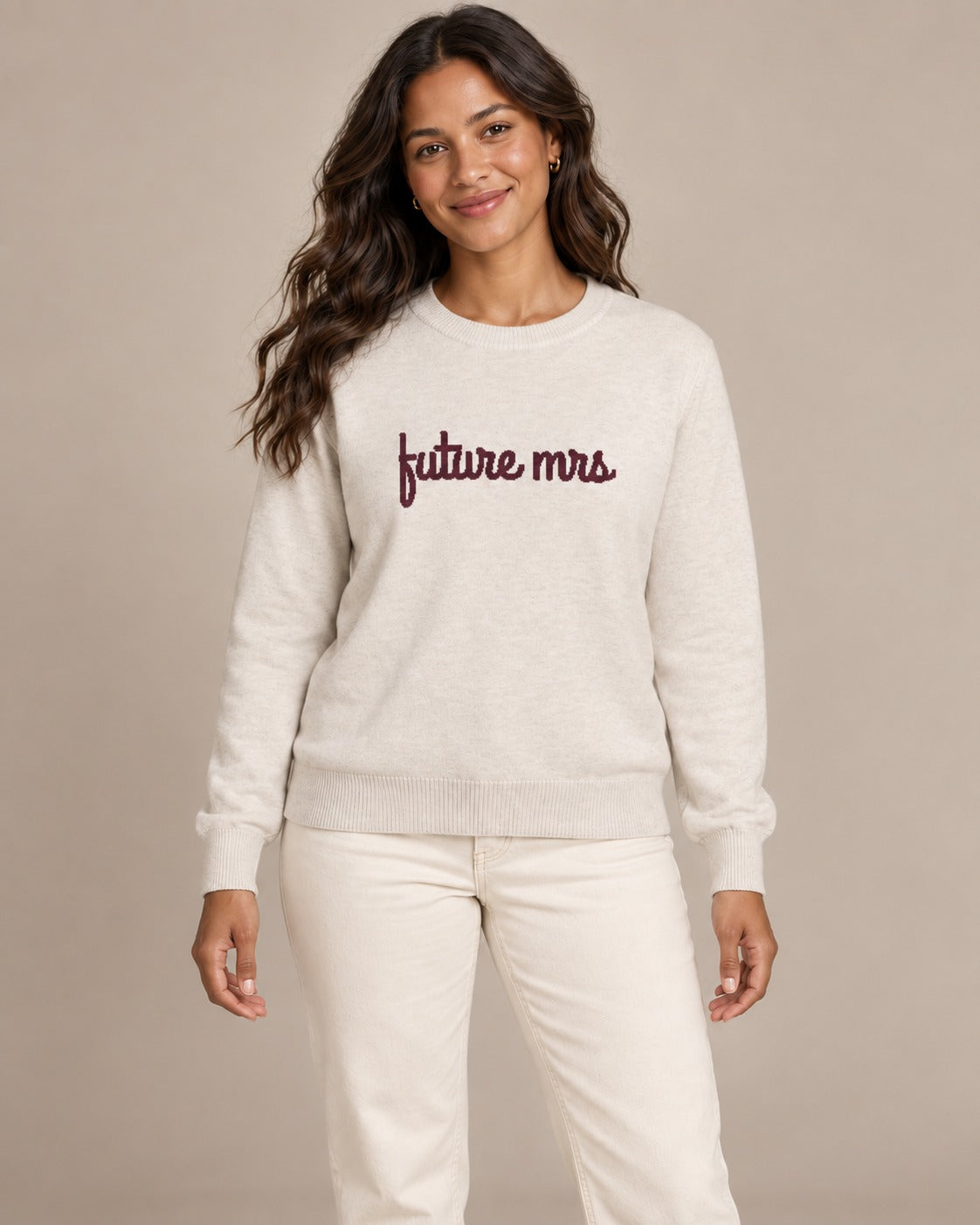 Future Mrs knitted sweater