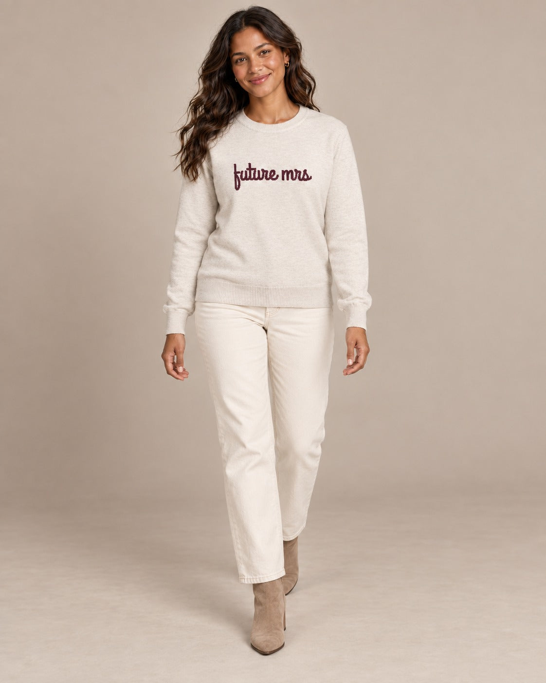 Future Mrs knitted sweater