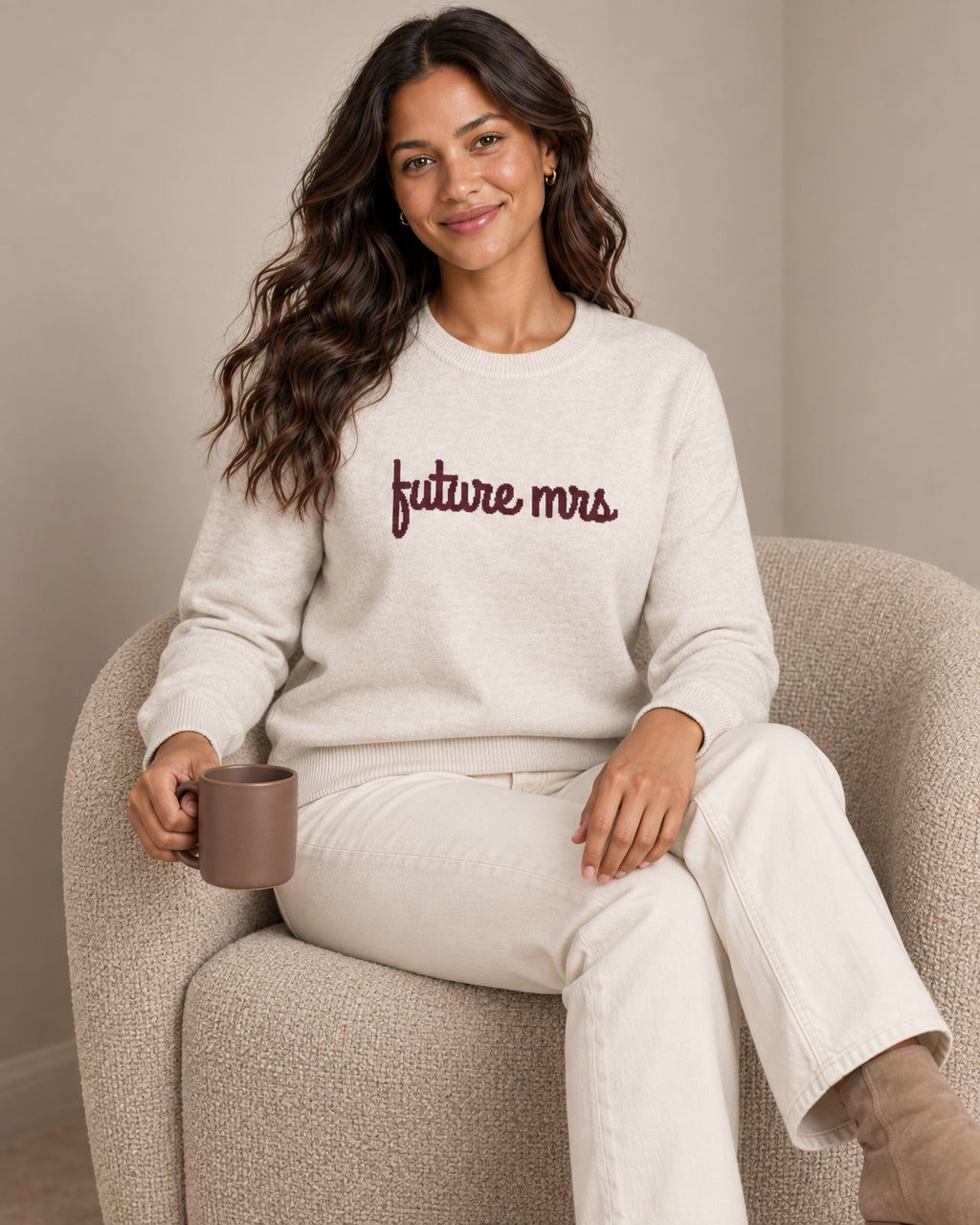 Future Mrs knitted sweater