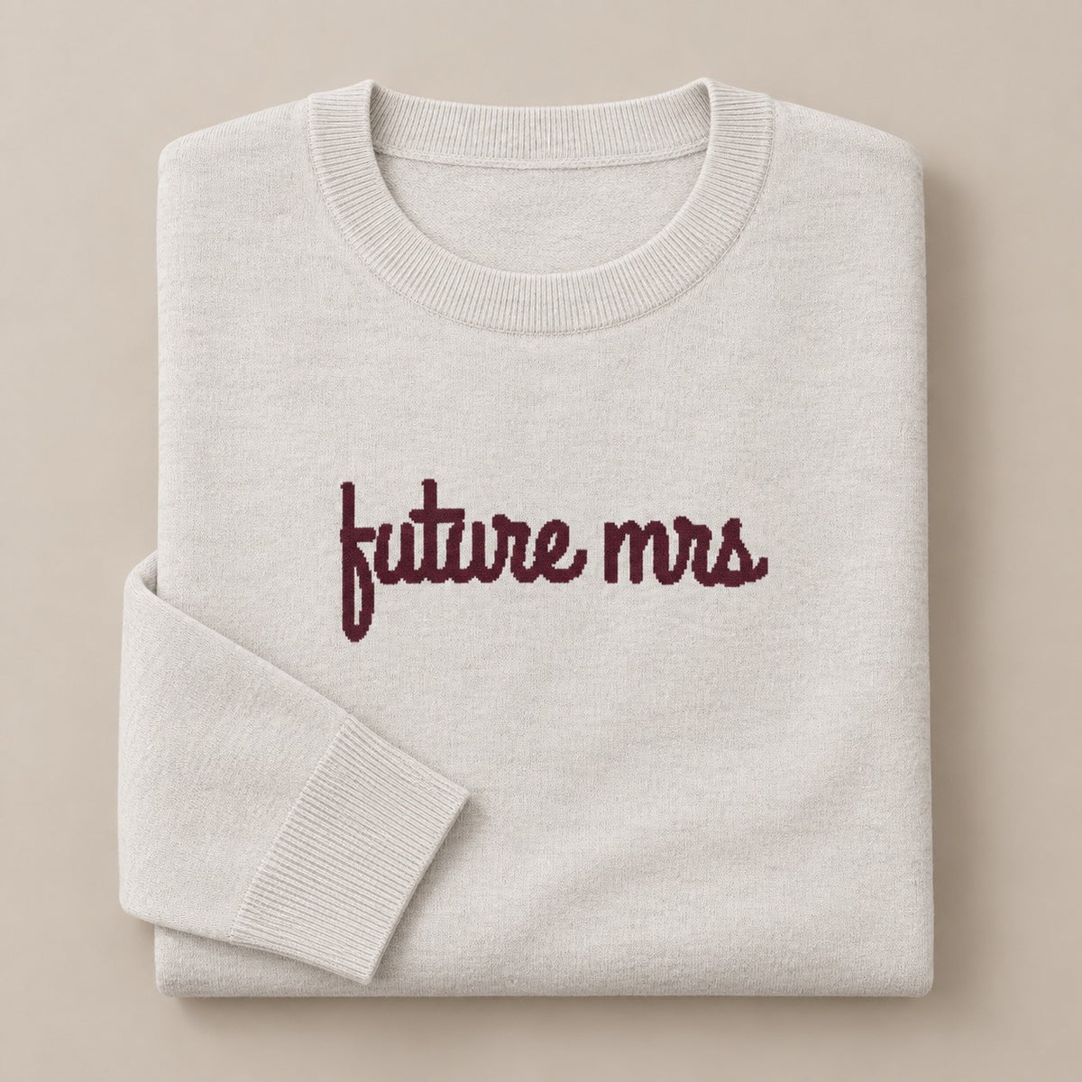Future Mrs knitted sweater