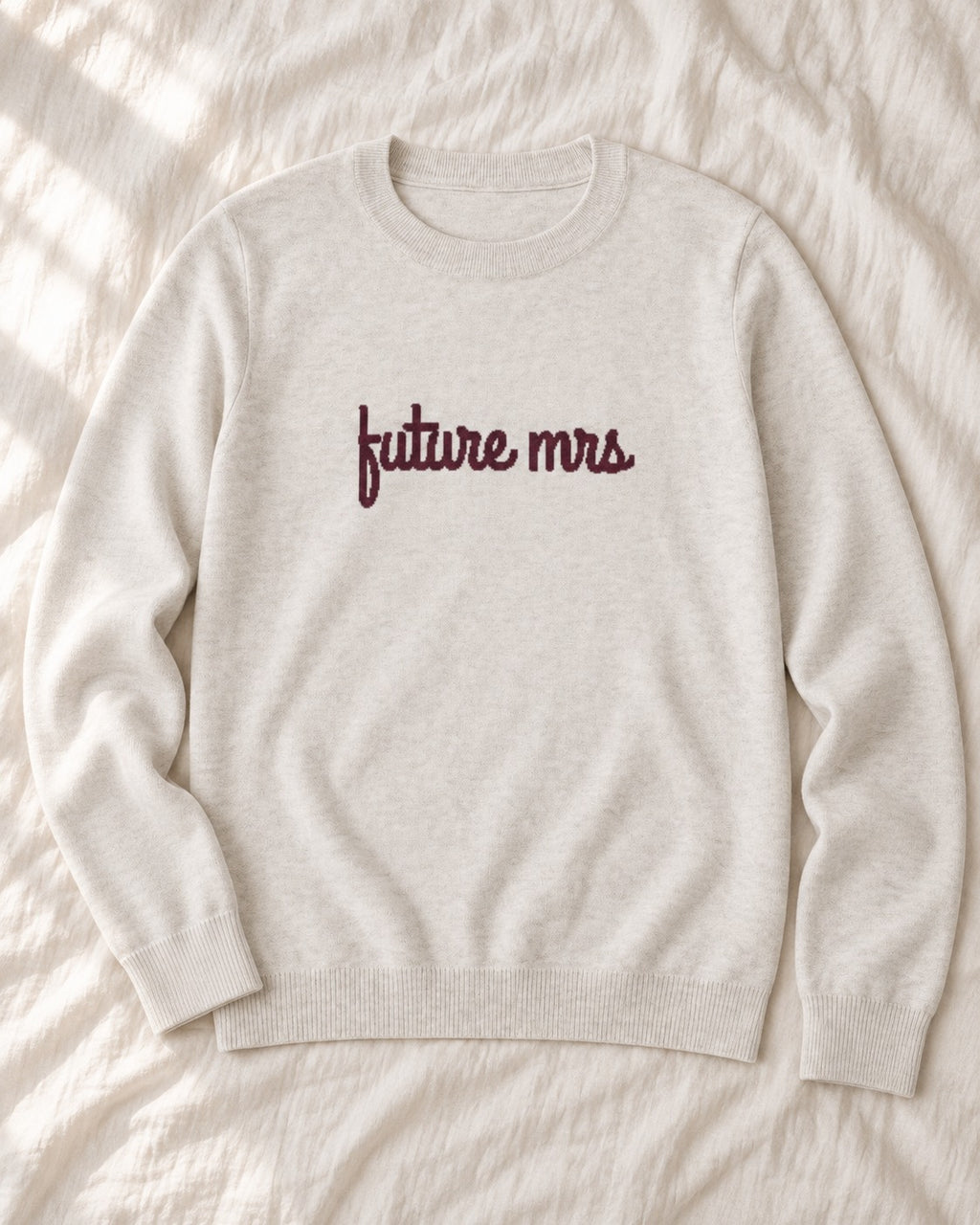 Future Mrs knitted sweater