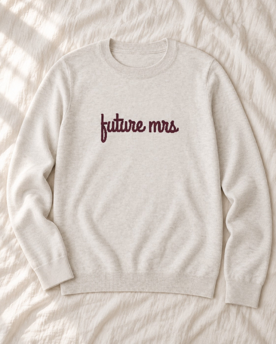 Future Mrs knitted sweater