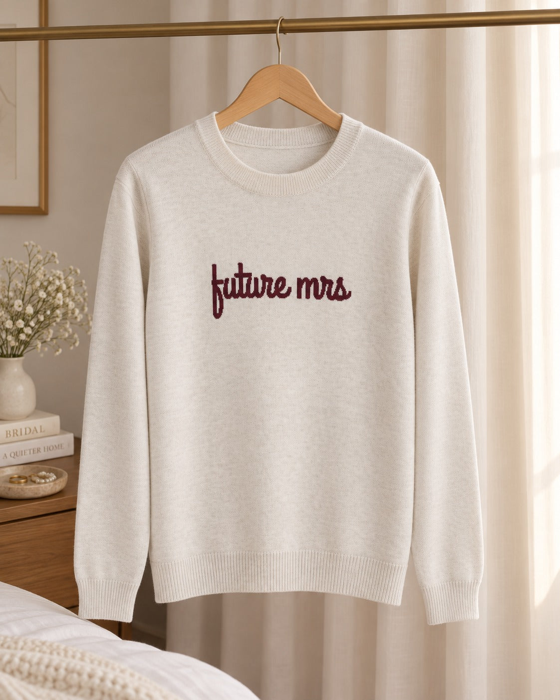Future Mrs knitted sweater