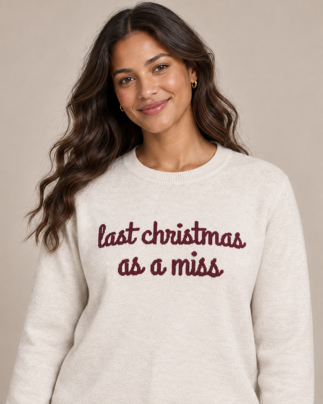 Last Christmas as a Miss knitted sweater