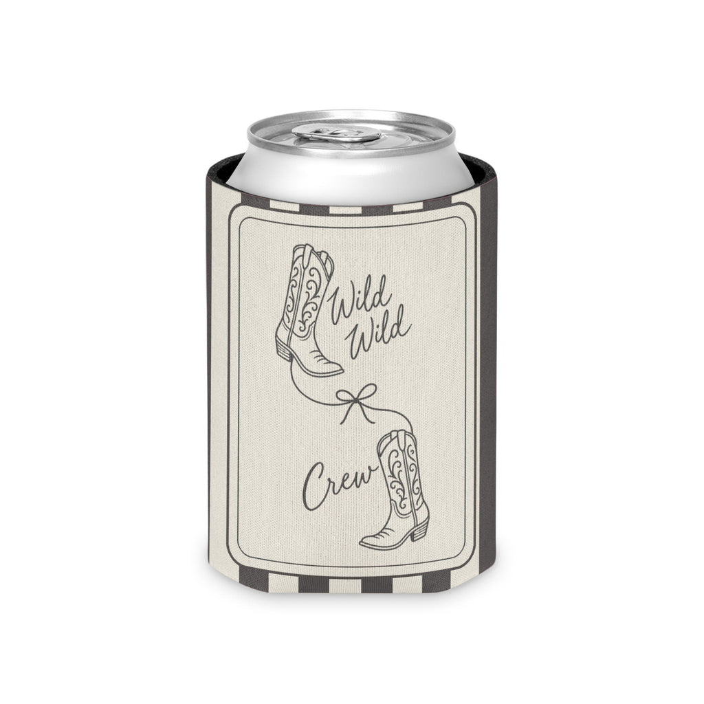 Wild Wild Wife striped can cooler, Pepper