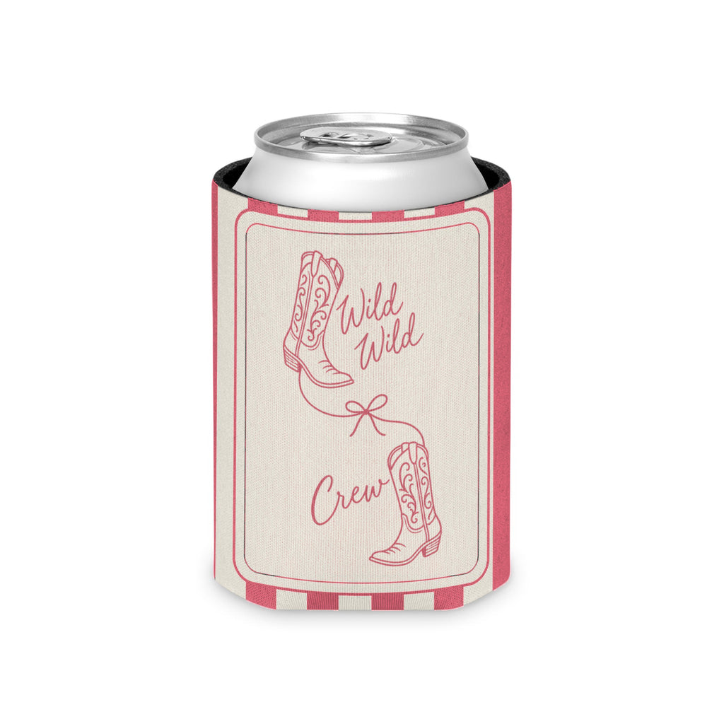 Wild Wild Wife striped can cooler, Watermelon