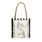 Wild Wild Wife striped tote bag, Black