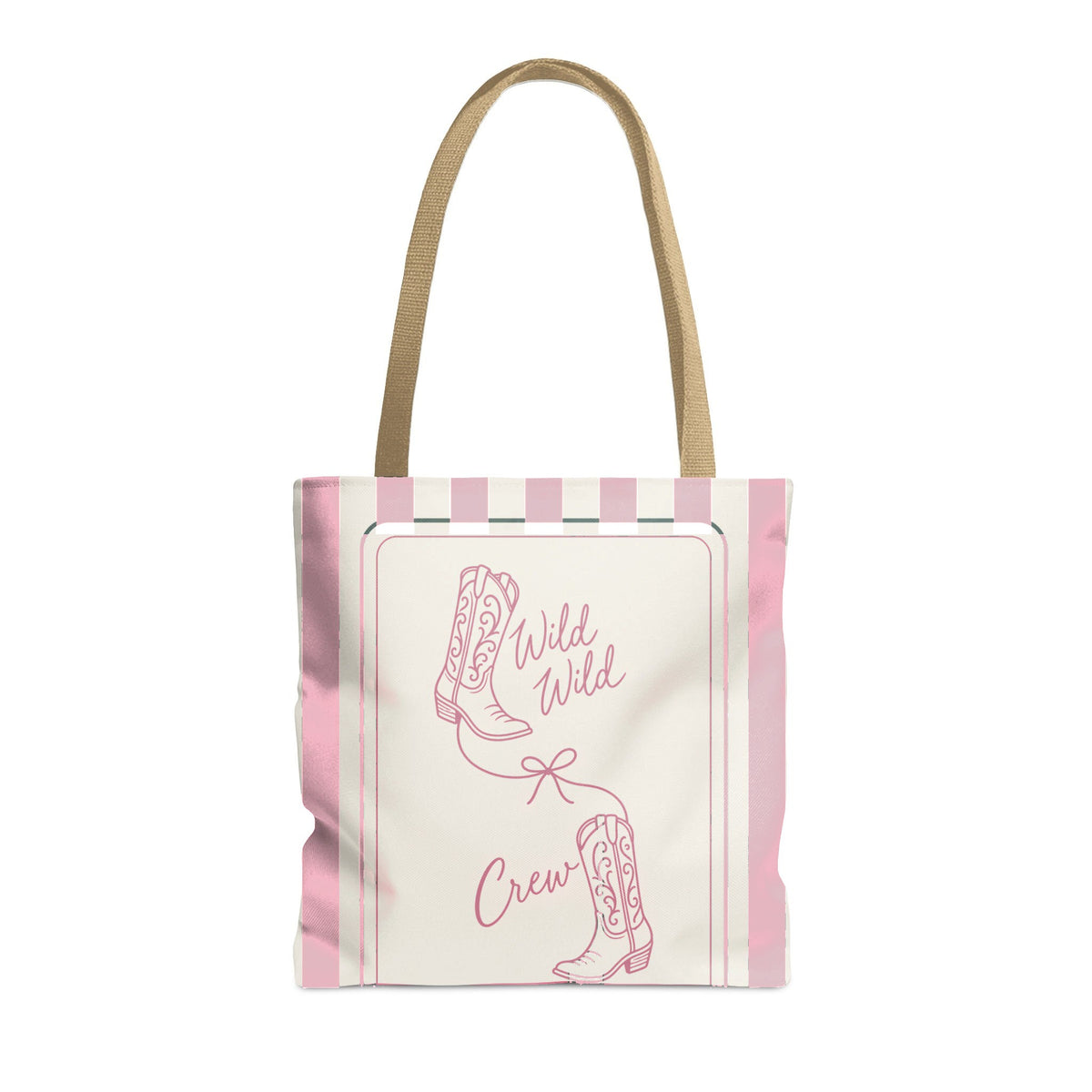 Wild Wild Wife striped tote bag, Blossom