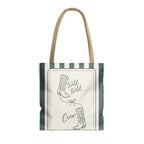 Wild Wild Wife striped tote bag, Blue Spruce