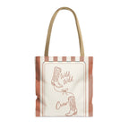 Wild Wild Wife striped tote bag, Terracotta